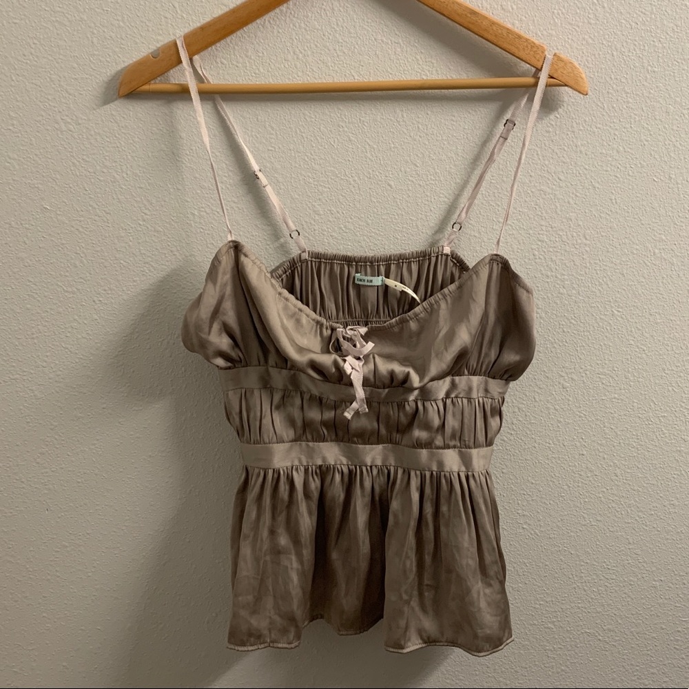 Urban Outfitters Silky Pleated Top M